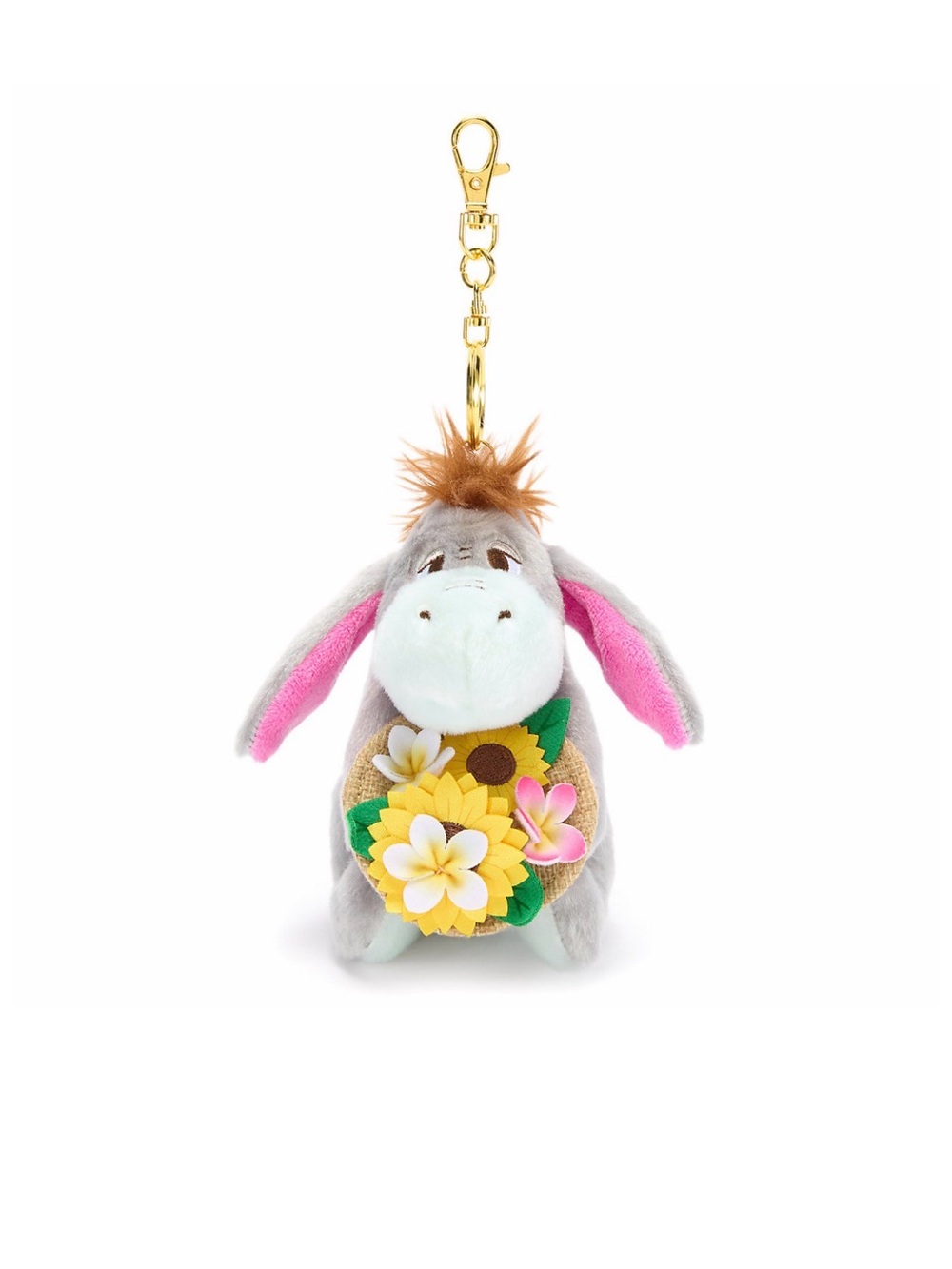 Eeyore summertime plush bag charm-  Japan Disney - 5"